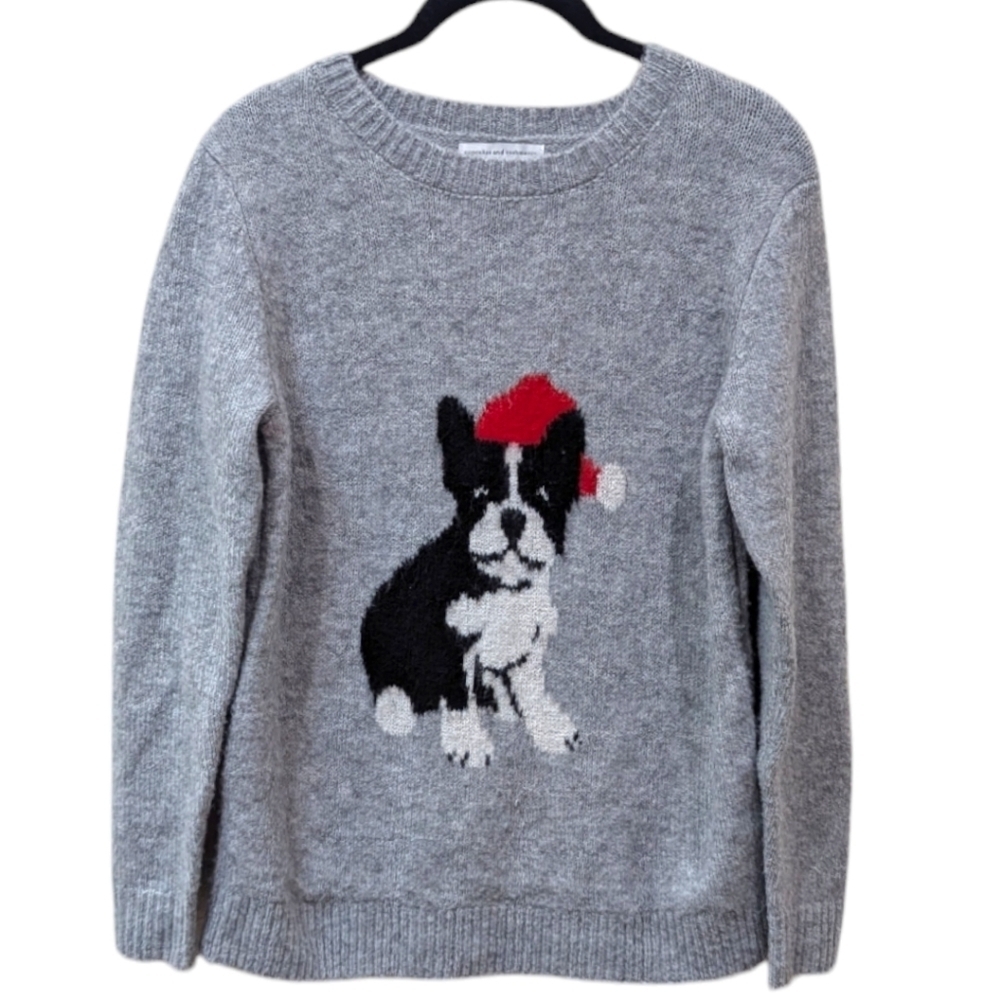 Cupcakes & Cashmere Christmas French Bulldog Holiday Sweater (XS) - Picture 2 of 8